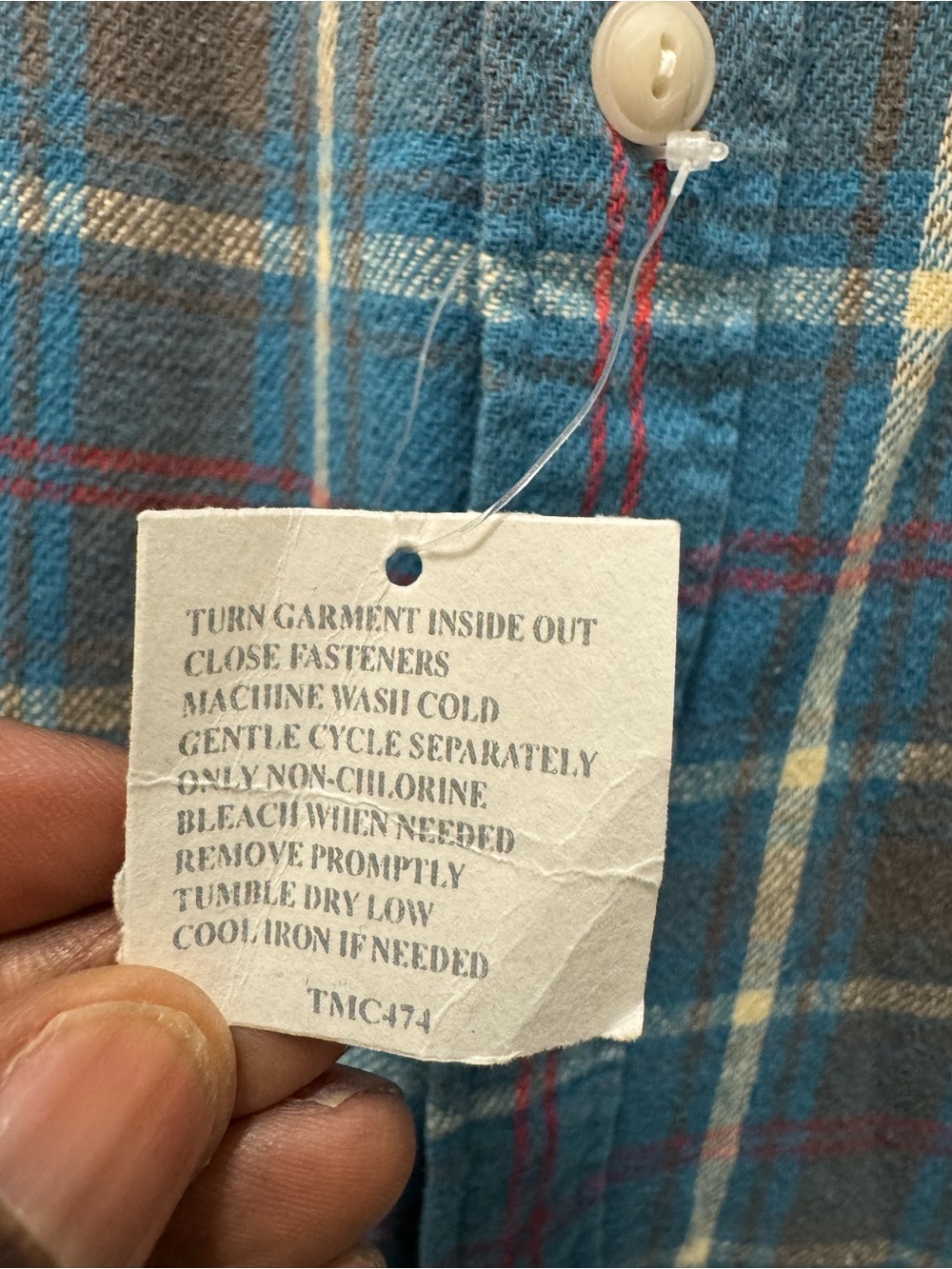 Vintage Ralph Lauren Double RL RRL Blue Flannel Shirt - Picture 6 of 12